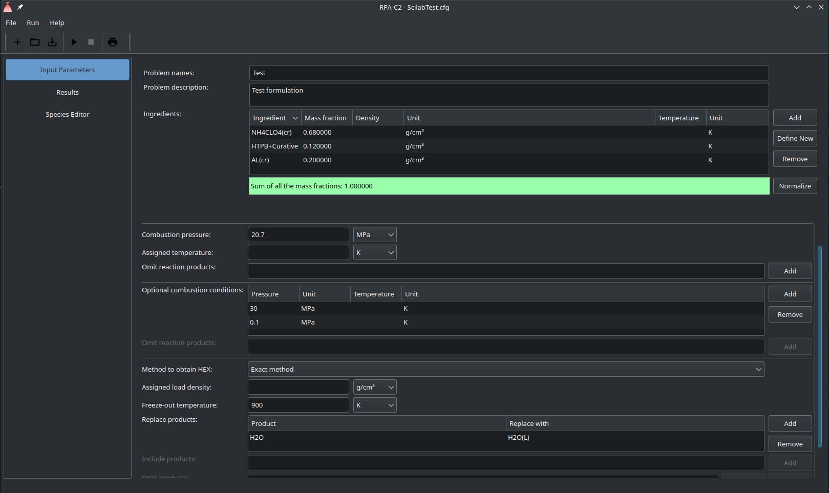 RPA-C - Tool for Combustion Analysis